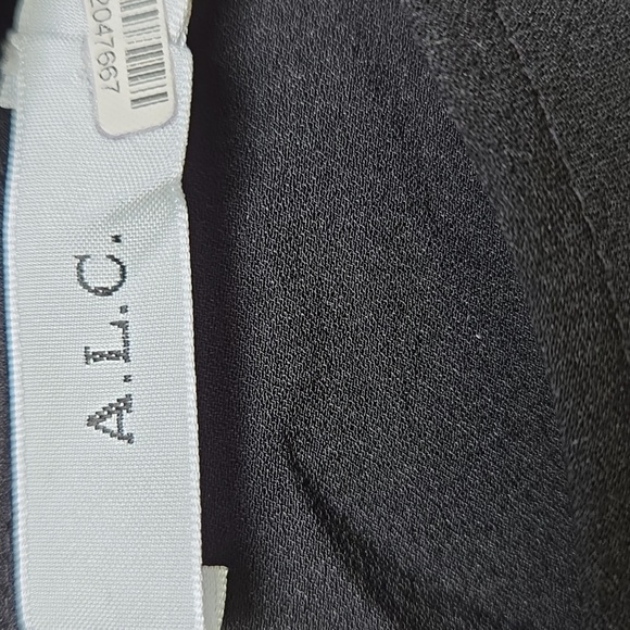 A.L.C. Cooper Silk Black Open Back Long Sleeve Blouse Size 0 - Picture 6 of 6